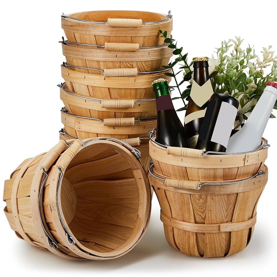 Amazon.com: Marsui 16 Pcs 7.5 x 5.9 in Round Wooden Apple